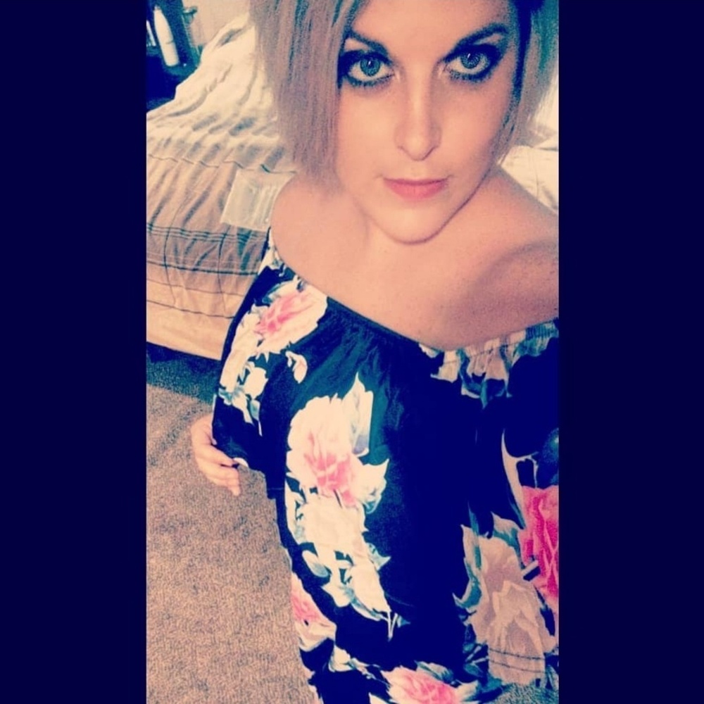 Navy floral ruffled off the shoulder split maxi